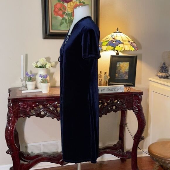 Bear Dance royal blue satin dress - Picture 2 of 4